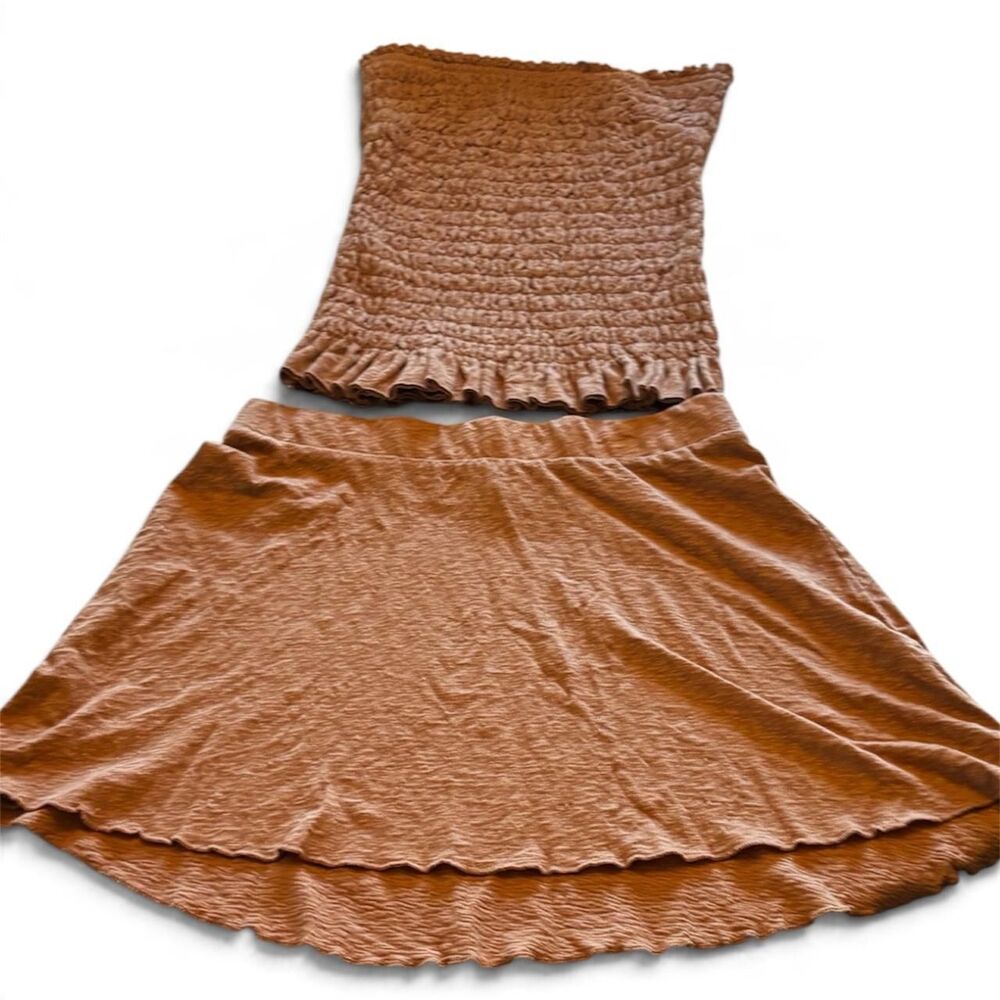 Free-people Tan Skirt Halter Set - Picture 3 of 5